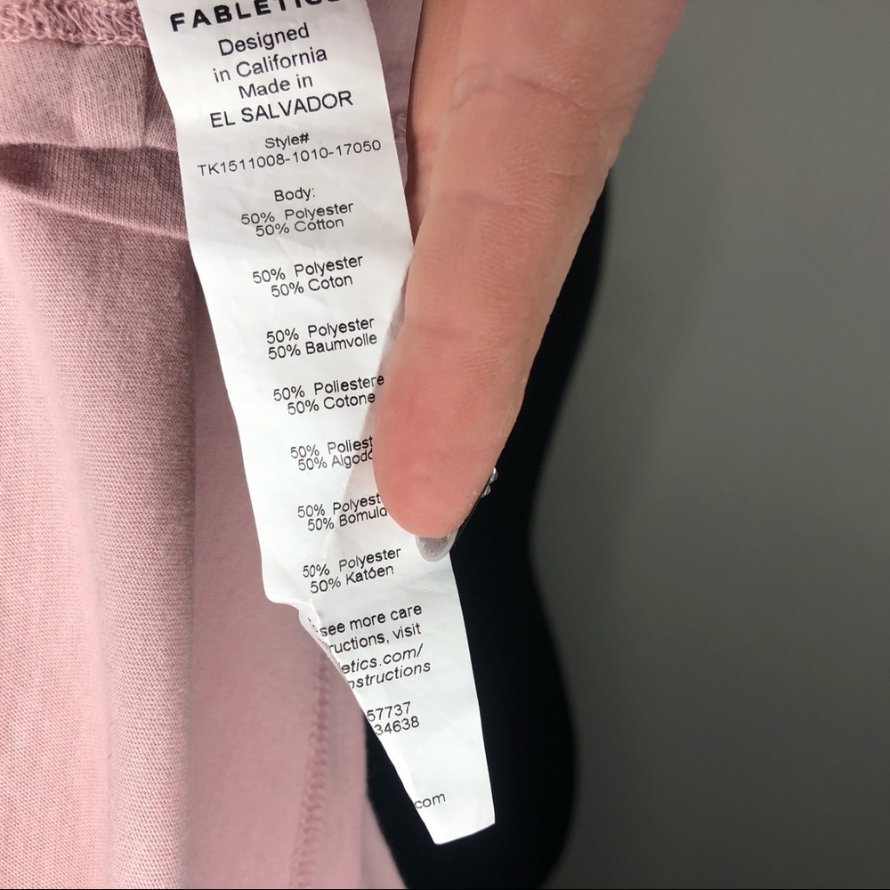 Fabletics light pink Razorback tank - Picture 5 of 5